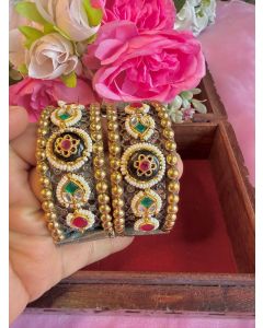 Pachi Kundan Bangles 003